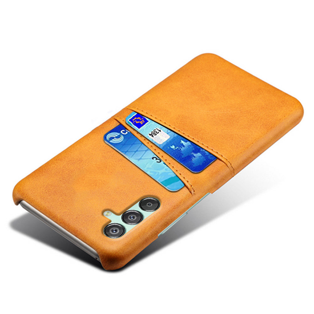 For Samsung Galaxy F15 5G / M15 5G Case PU Leather Hard PC Shockproof Shell with 2 Card Slots For Samsung Galaxy F15 5G / M15 5G Case PU Leather Hard PC Shockproof Shell with 2 Card Slots